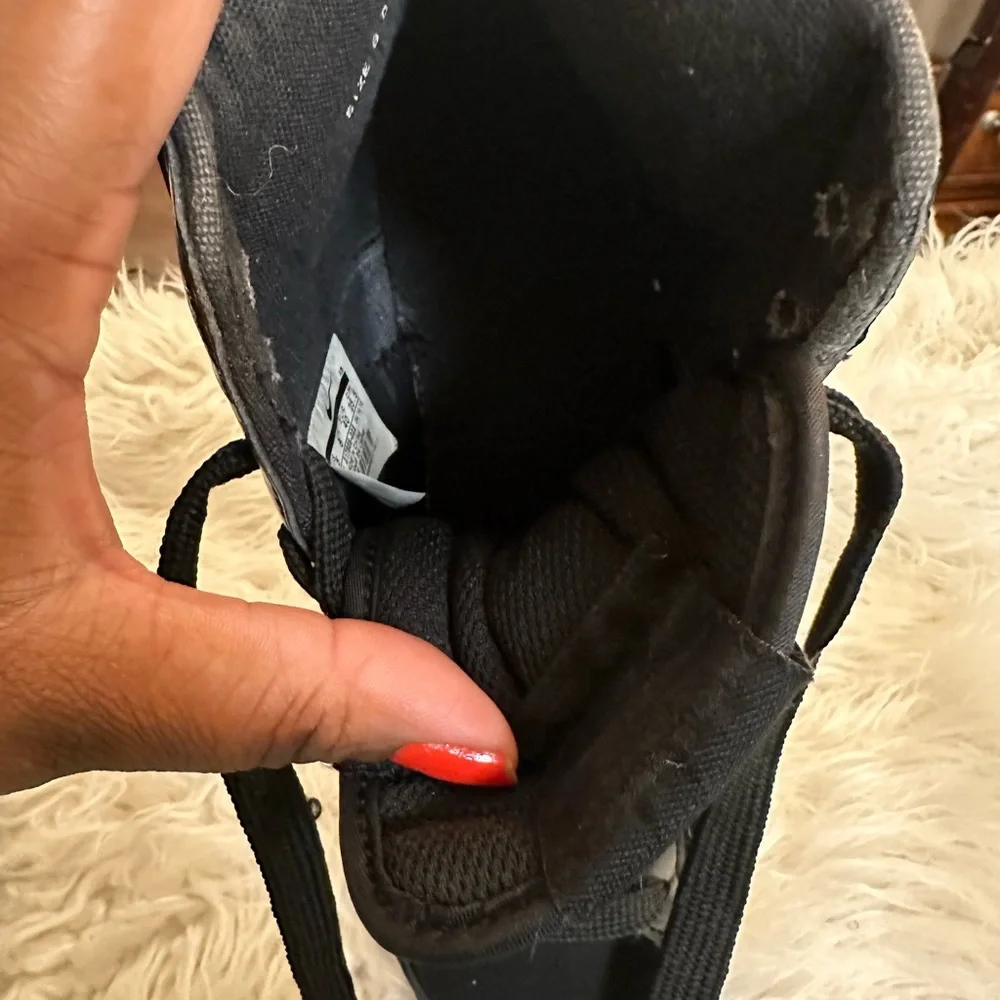 Nike Womens Blazer High Suede Black 317808-003 Size 8.5 - Picture 10 of 12